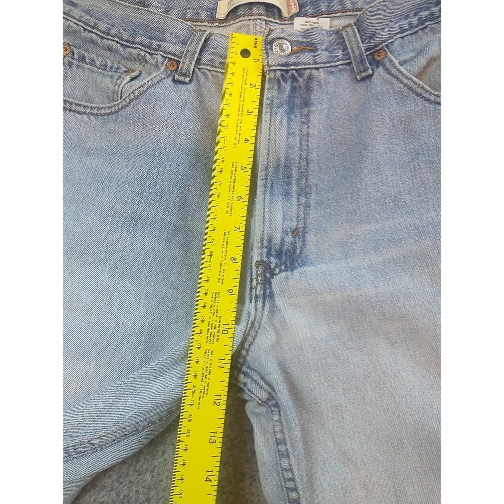 Levis 550 Relaxed Fit Tapered Leg Distressed Jeans Light Wash Mens 34x31 Vintage